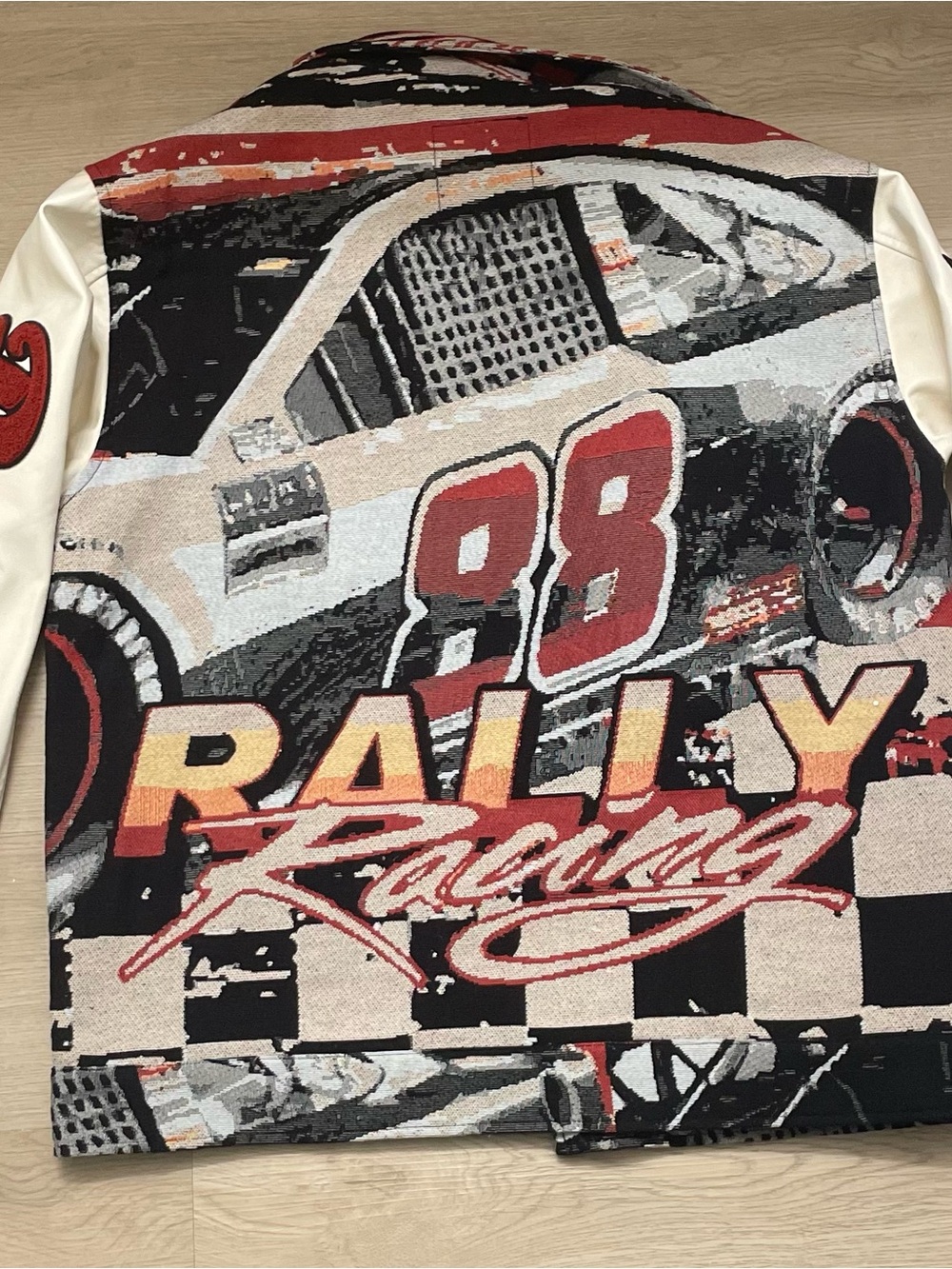 Women's Multicolor Rally Racing Zip Jacket - Picture 2 of 2